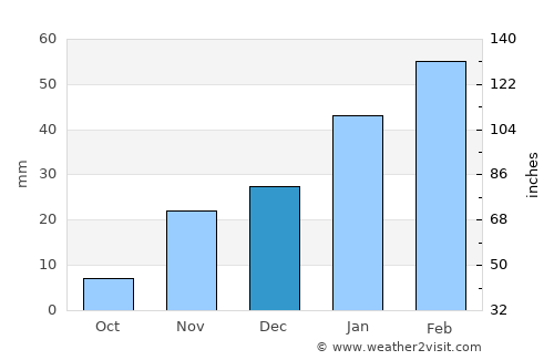 Aliabad average rain in December