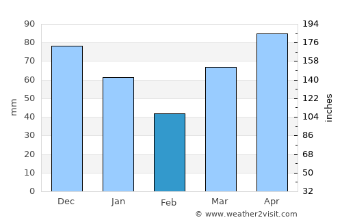 Allegan average rain in February