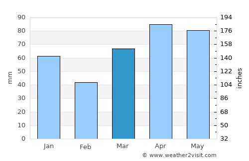 Allegan average rain in March