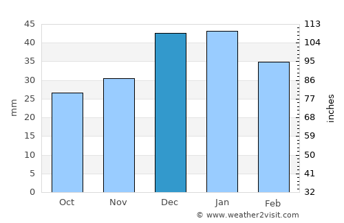 Altpınar average rain in December