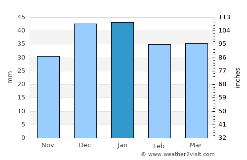 Altpınar average rain in January