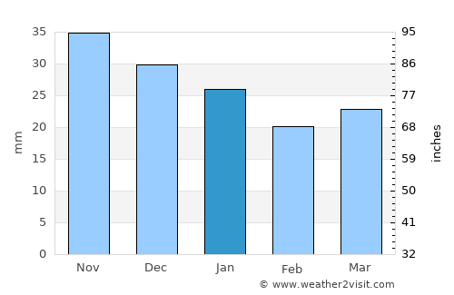 Alvdal average rain in January