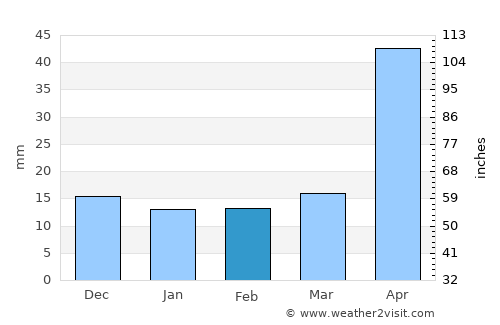 Amatenango del Valle average rain in February