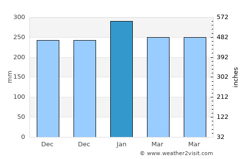 Ambuten average rain in January