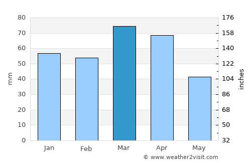 Amir Timur average rain in March