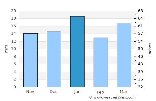 Najaf average rain in January
