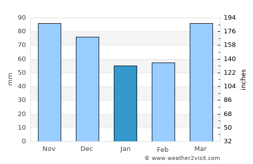 Anderson average rain in January