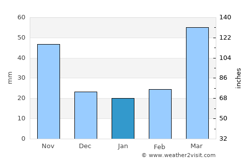 Anthony average rain in January