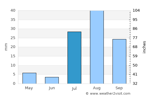Apache Junction average rain in July
