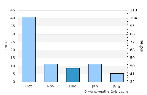Apaseo el Grande average rain in December