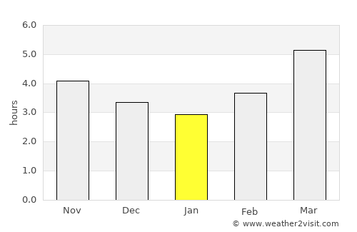 Arai average rain in January