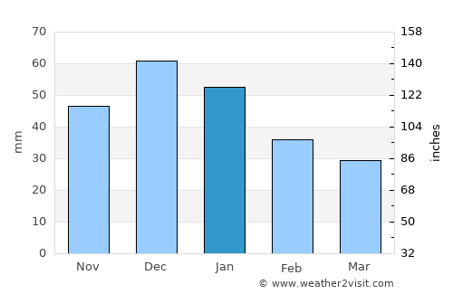 Armstrong average rain in January