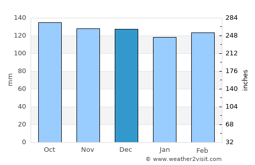 Arroio do Meio average rain in December