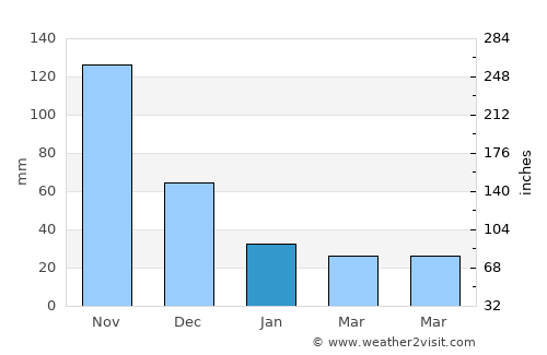 Arroyo average rain in January
