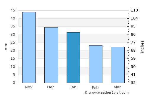 Arti average rain in January