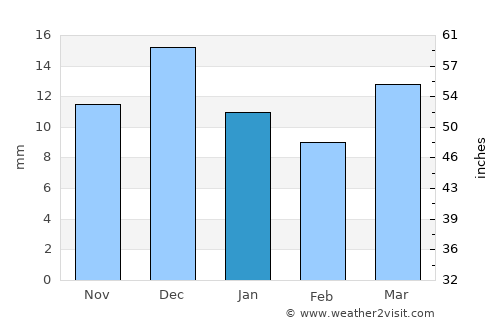 Arvi average rain in January