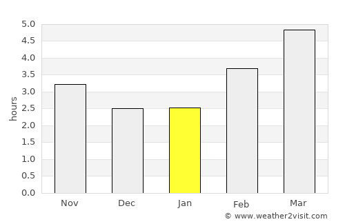 Arzon average rain in January