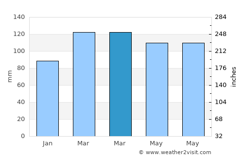 Asheville average rain in March