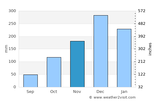 Astolfo Dutra average rain in November