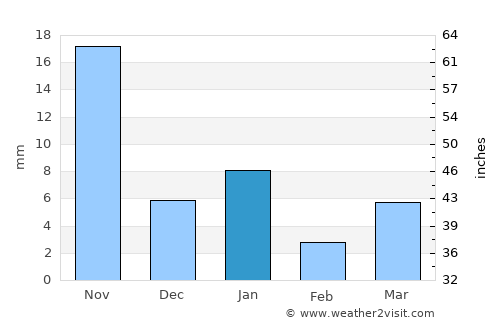 Atlixco average rain in January