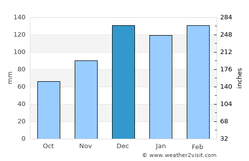 Auburn average rain in December