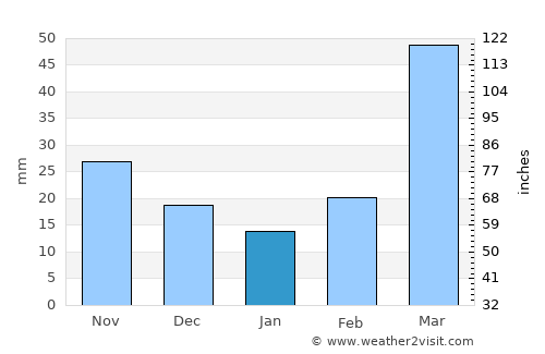 Aurora average rain in January