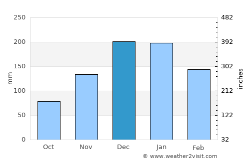Avsallar average rain in December