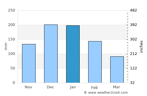 Avsallar average rain in January