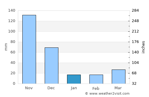 Ayakudi average rain in January