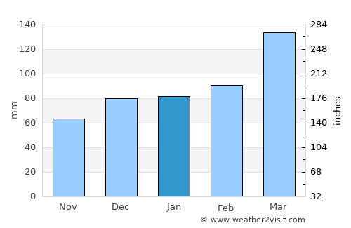 Ayní average rain in January