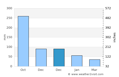 Ayungon average rain in December