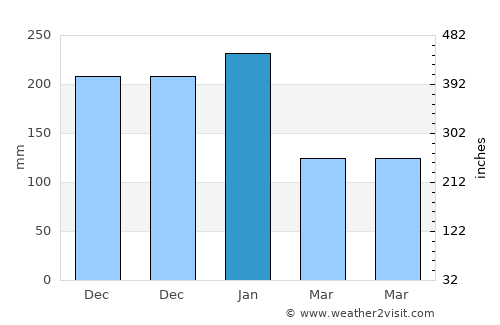 Bacong average rain in January