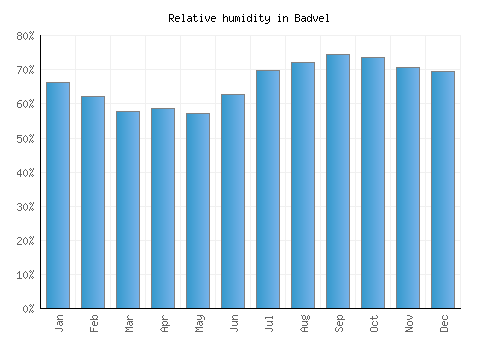 Badvel relative humidity averages