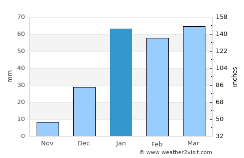 Bāgeshwar average rain in January