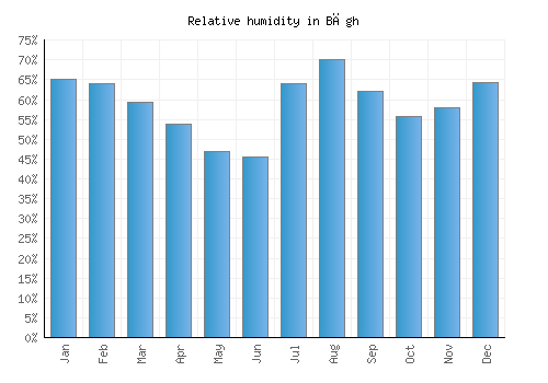 Bāgh relative humidity averages