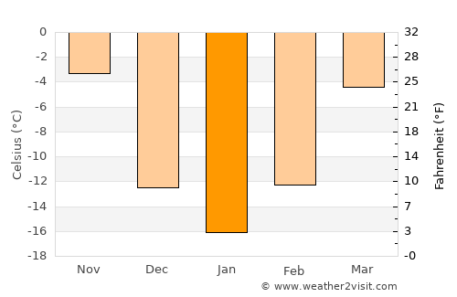 Bagley average temperature in January