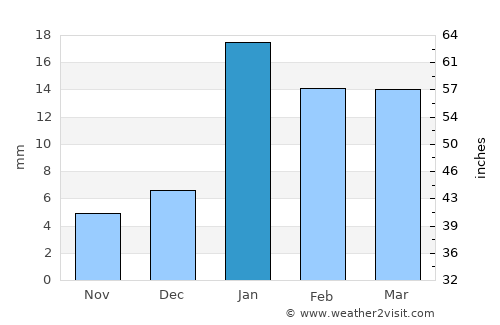 Bahādurgarh average rain in January
