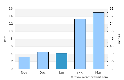 Bahāwalnagar average rain in January