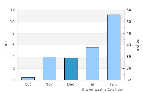 Bahāwalpur average rain in December