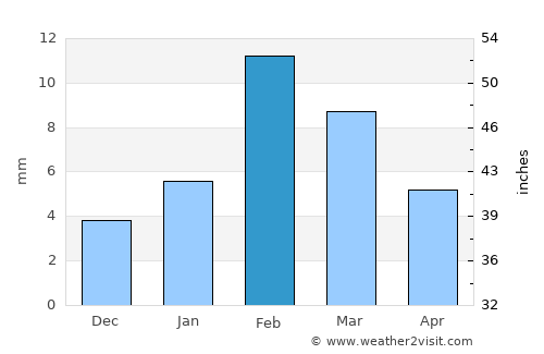 Bahāwalpur average rain in February