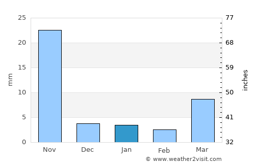 Bahir Dar average rain in January
