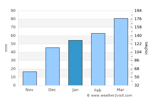 Bala Murghab average rain in January