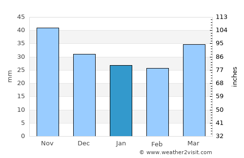Balaguer average rain in January