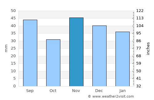 Balta Doamnei average rain in November
