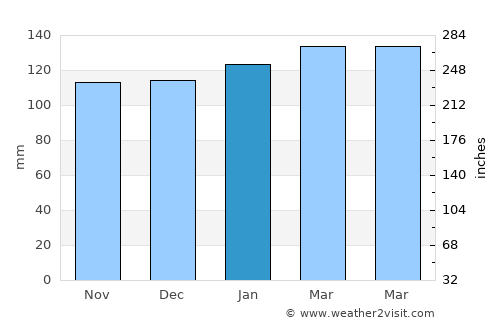 Baltasar Brum average rain in January