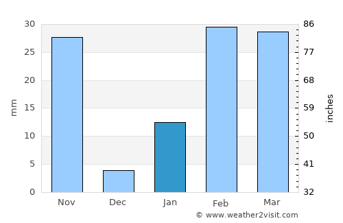 Bālugaon average rain in January