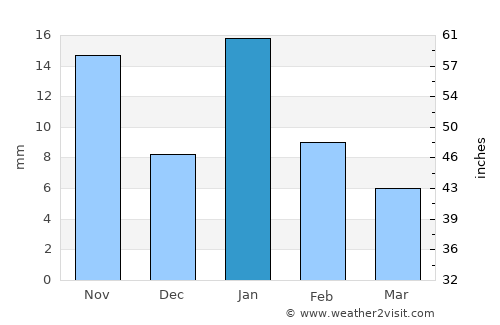 Bāmor Kalān average rain in January
