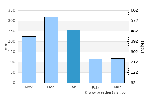 Banda Aceh average rain in January