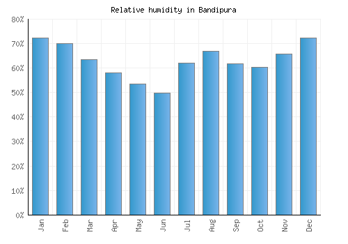 Bandipura relative humidity averages