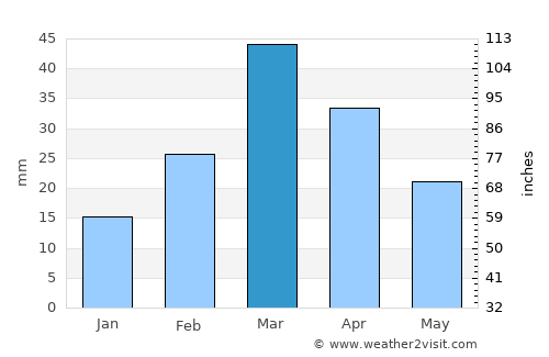 Bannu average rain in March